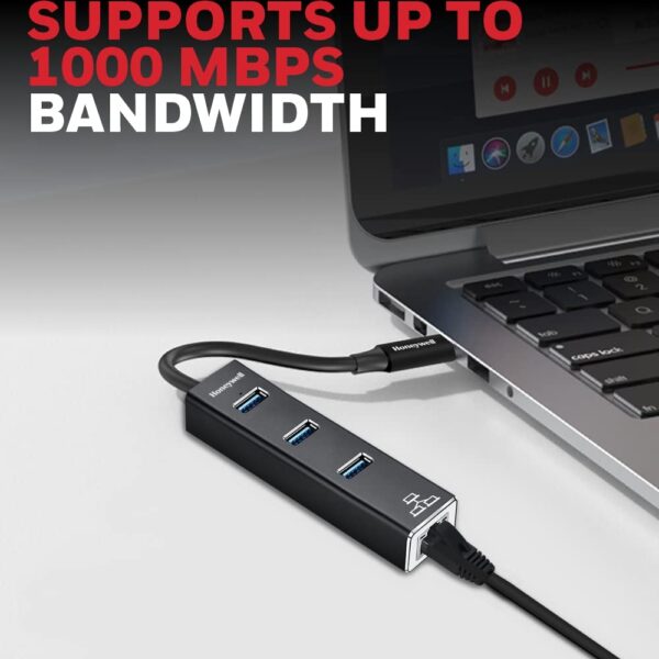 honeywell Type C to USB 3.0 with Gigabit Ethernet Adapter-2